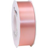 3x XL Hobby/decoratie zalmroze kunststof sierlinten 4 cm/40 mm x 91 meter- Luxe kwaliteit - Cadeaulint kunststof lint/ribbon