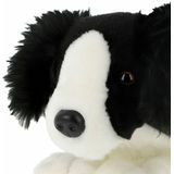 Keel Toys Knuffeldier Puppy Border Collie hond - zachte pluche stof - premium knuffels - 35 cm - honden knuffel huisdieren