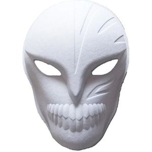 Papier mache masker Halloween spook/spoken/geesten 24 x 18 cm - Grimeer maskers - Hobby artikelen