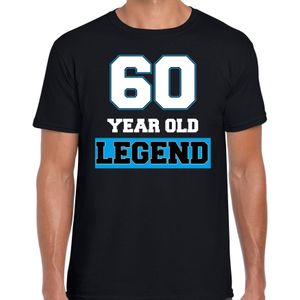 60 legend verjaardag t-shirt zwart - heren - zestig jaar cadeau shirt