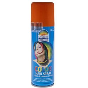 Carnaval verkleed haar verf/spray oranje 111 ml