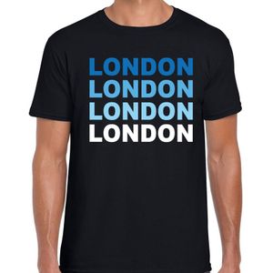 Londen / Londen t-shirt zwart voor heren - Engeland / wereldstad shirt / kleding