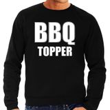 BBQ topper bbq / barbecue sweater zwart - cadeau trui voor heren - verjaardag / vaderdag kado
