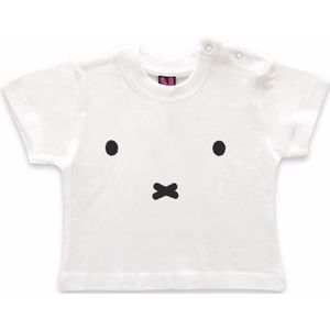 Wit baby t-shirt met Nijntje snoet