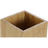 Keukengerei houder bamboe hout 10 x 13,5 cm - Keuken organizer/keukenhulphouder