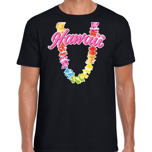 Hawaii slinger t-shirt zwart voor heren - Zomer kleding