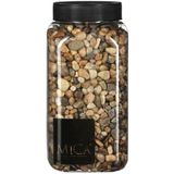 Decoratie/hobby steentjes bruin 650 ml - Home Deco - Woonaccessoires - Decoratie materialen