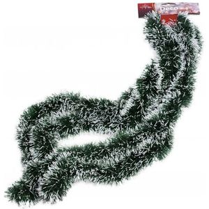 Besneeuwde folie slingers/kerstslingers 270 cm - Kerstversiering slingers