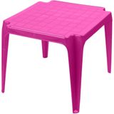 Sunnydays Kinderstoelen 2x met tafeltje set - buiten/binnen - roze - kunststof