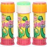 10x Dinosaurus bellenblaas flesjes met spelletje 60 ml voor kinderen - Uitdeelspeelgoed - Grabbelton speelgoed