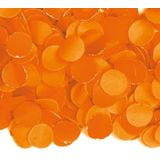 3x zakjes van 100 gram party confetti kleur oranje - Feestartikelen