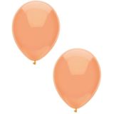 40x Perzik oranje metallic ballonnen 30 cm - Feestversiering/decoratie ballonnen perzik oranje