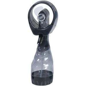 3x Stuks waterspray ventilatoren zwart 28 cm - Zomer ventilator met waterverstuiver voor extra verkoeling