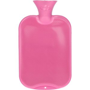 2x stuks kruiken roze paars - 2 liter - warmwaterkruiken