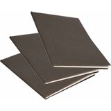3x Rollen kraft kaftpapier zwart  200 x 70 cm - cadeaupapier / kadopapier / boeken kaften