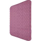 Excellent Houseware Badmat - antislip - oud roze - 55 cm - vierkant - badkuipmat