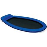Opblaasbaar Intex luchtbed blauw 178 x 84 cm - Zwembad/strand mesh luchtbedden/loungebedden