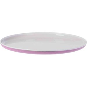 Excellent Houseware Onbreekbaar ontbijt/diner bord - roze - 25 cm