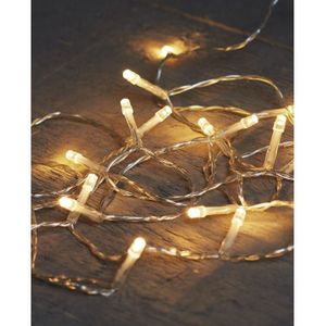 Anna's Collection Kerstverlichting - warm wit - 20 LED lampjes - 200 cm