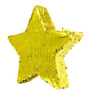 Pinata glimmende gouden ster - 45 cm