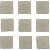 90x stuks vierkante mozaiek steentjes grijs 2 x 2 cm - Hobby materialen