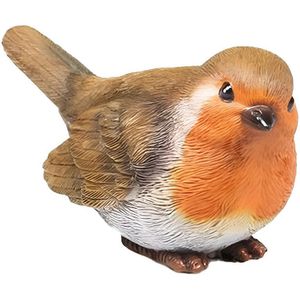 Roodborstje vogel dieren beeldje 11,5 x 5 x 6 cm - Tuin decoratie/woonaccessoires ÃÆÃÂ¢ÃÂ¢Ã¢â¬Å¡ÃÂ¬ÃÂ¢Ã¢âÂ¬Ãâ Dieren/vogel beelden