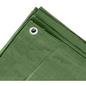 2x Groene afdekzeilen / dekzeilen - 2 x 3 meter - 100 grams kwaliteit - dekkleden / grondzeilen