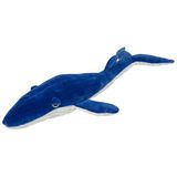 Pluche knuffel blauwe vinvis walvis van 60 cm - Speelgoed knuffeldieren walvissen
