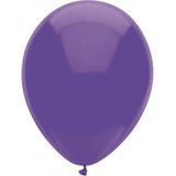 Haza Ballonnen verjaardag/thema feest - 200x stuks - paars - 29 cm