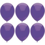 Haza Ballonnen verjaardag/thema feest - 200x stuks - paars - 29 cm