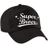 Super broer cadeau pet / baseball cap zwart voor heren - kado voor broers