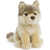 2x Stuks WNF Pluche Wolf Knuffel 15 cm - Wolven Speelgoed Knuffels