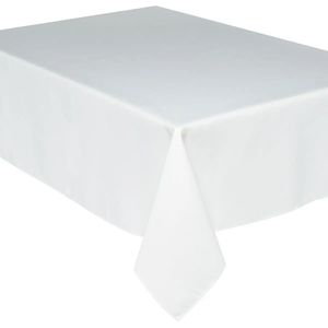 Tafelkleed van polyester met formaat 240 x 140 cm - ivoor wit - Eettafel tafellakens