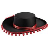Spaanse matador hoed met bolletjes - Carnaval verkleed hoeden