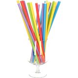 Duurzame papieren drinkrietjes gekleurd - 300x stuks - serie Pure