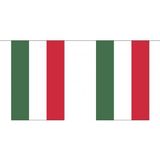 3x Buiten vlaggenlijn Hongarije 3 meter - Hongaarse vlag - Supporter feestartikelen - Landen decoratie en versieringen