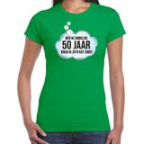 Bellatio Decorations verjaardag cadeau t-shirt dames - 50 jaar/Sarah - groen - kut shirt
