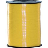 Pakket van 2 rollen lint zwart en geel 500 meter x 5 milimeter breed - Feestartikelen en versiering