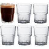 Duralex koffie/espresso glazen Empilable - 18x stuks - transparant - 160 ml - Drinkglazen