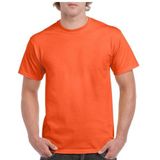 Set van 2x stuks voordelige oranje t-shirts, maat: S