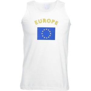 Witte heren tanktop Europa