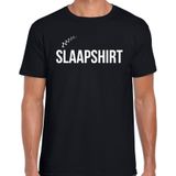 Slaapshirt  fun tekst slaapshirt / pyjama shirt - zwart - heren - Grappig slaapshirt/ slaap kleding t-shirt