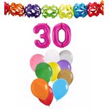 Folat Verjaardag versiering - 30 jaar - slingers/ballonnen