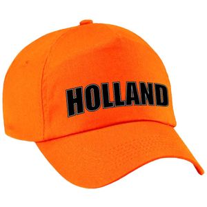 Oranje Holland fan pet / cap oranje - kinderen - EK / WK / Koningsdag - Nederland supporter petje / kleding