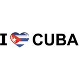I Love Cuba sticker