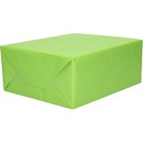 4x Rollen kraft inpakpapier pakket geel/groen lente/Pasen 200 x 70 cm/cadeaupapier/verzendpapier/kaftpapier
