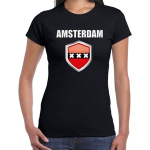 Amsterdam t-shirt zwart dames - Amsterdamse landen shirt / kleding - Amsterdam outfit