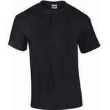 Zwarte katoenen t-shirts voor heren 100% katoen - zware 200 grams kwaliteit - Basic shirts