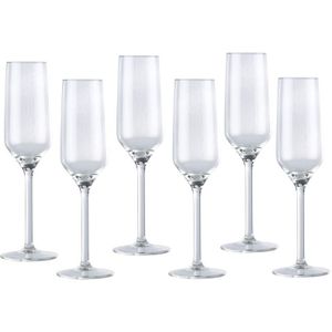 Champagneglas/glazen - 22 centiliter - Drinkglazen - 24 stuks