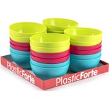 Plasticforte kommetjes/schaaltjes - dessert/ontbijt - kunststof - D12 x H5 cm - groen - BPA vrij